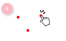 click in any area to creat red circles